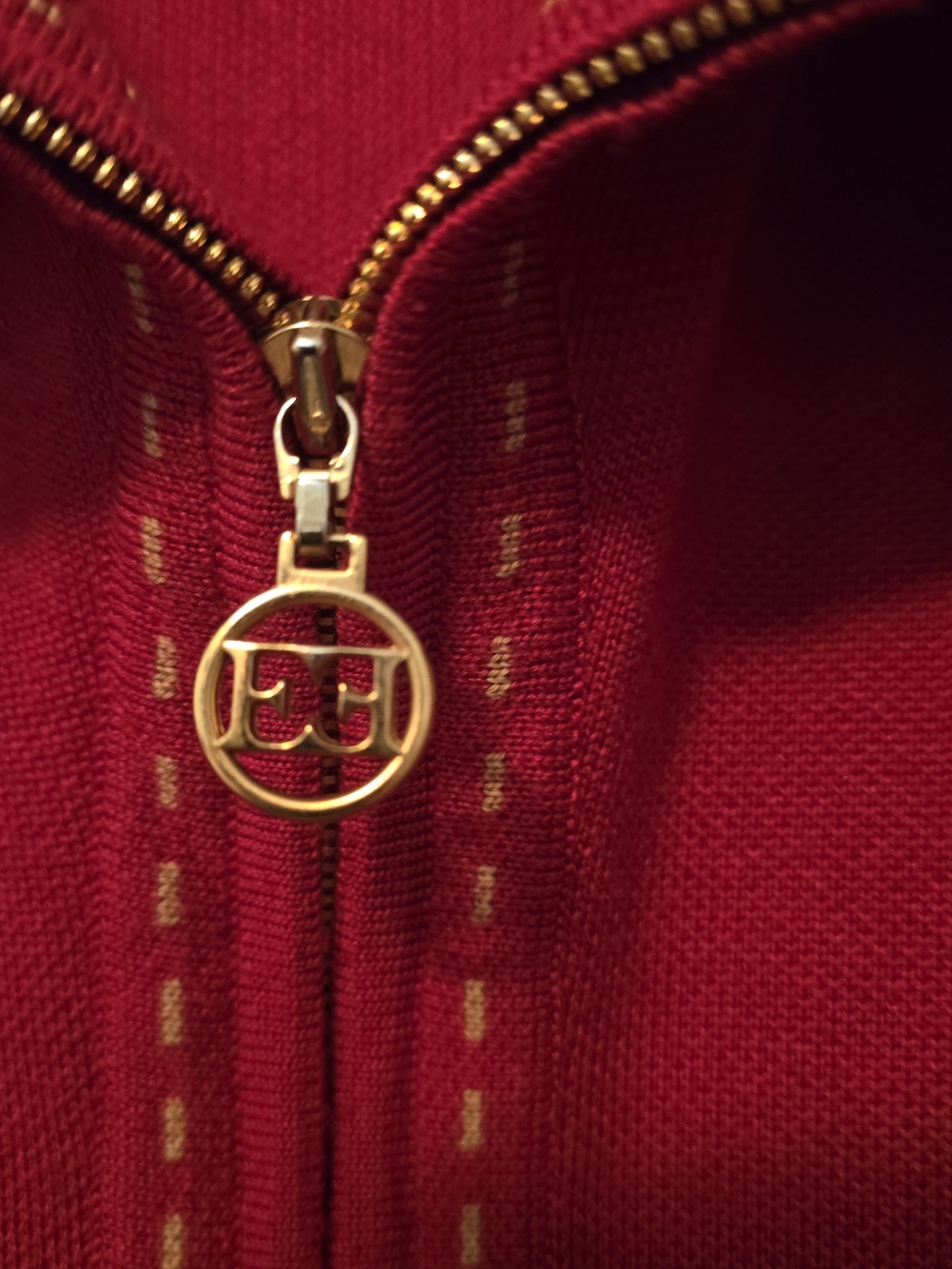 Escada Red Zip-Front Jacket - Picture 6 of 9